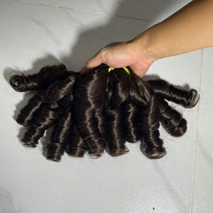 Cabello Virgen Vietnamita Rizado y Voluminoso Color Chocolate, Cabello Humano de Lujo Super Double Draw, Envío Rápido desde Fábrica - Product Image 4