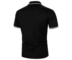 Camisa de Trabajo para Hombre, de Poliéster Transpirable, con Bloques de Color, Manga Corta, Tejida, Informal, Uniforme, con Logotipo Personalizado, Parche Frontal - Product Image 4