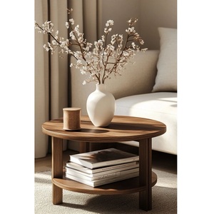 Table basse moderne en bois pour salon, meubles de maison, design élégant en bois naturel - Product Image 1