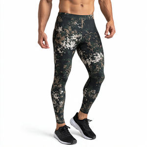 Leggings de Compresión Sublimados OEM para Hombre, Capa Base Deportiva, Cintura Media, Sólidos, Elásticos en Cuatro Direcciones, Secado Rápido - Product Image 1