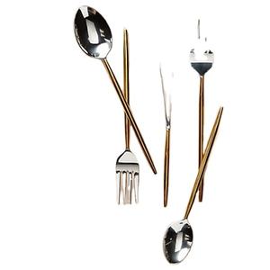 Luxury High Quality Stainless Steel <b>Knife</b> Fork Spoon Flatware Sets Silver Cutlery Set for Hotel - Product Image 1