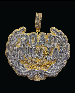 Colgante de Letra Grande con Diseño 3D Personalizado, Estilo Rapper Hip Hop, con Moissanita, Joyería de Plata 925, Chapado en Dos Tonos - Product Image 1