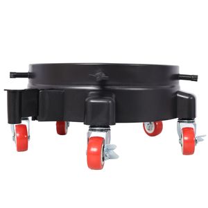 ล้อถังขนาด11นิ้ว1/4นิ้วล้อเลื่อน5ม้วนหมุนได้ง่ายสำหรับระบบล้างรถรถสีดำหมุนได้360องศา - Product Image 4