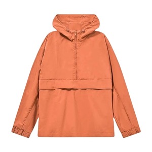 Chaqueta Bomber Personalizada para Hombre, Servicio OEM, Estilo Casual, Color Sólido, con Media Cremallera y Capucha, Impermeable y Transpirable - Product Image 3