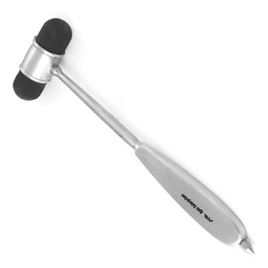 Martillo de Percusión Médico Preciso, Manual, de Acero Inoxidable con Acabado Plateado, Cabeza de Goma de Doble Cara, Certificado CE, Instrumento de Diagnóstico - Product Image 6
