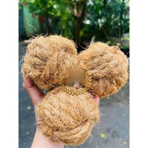 Juguete para Perros de Cuerda de Cáscara de Coco Natural, Pelota Interactiva para Masticar, Accesorio para Mascotas - Product Image 5