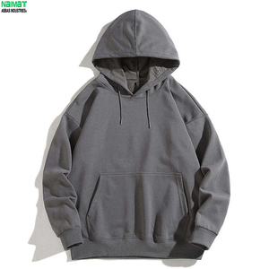 เสื้อฮู้ดผู้ชาย สีพื้น ผ้าฝ้ายเฟรนช์เทอร์รี่ สวมใส่สบาย มีกระเป๋า ทรงปกติ เหมาะสำหรับใส่ในฤดูใบไม้ร่วง - Product Image 3