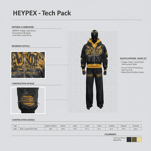 Conjunto de Sudadera con Capucha y Pantalones de Chándal de Algodón Térmico de Invierno de Alta Calidad Personalizado para Hombre, Estilo Oversize, Lavado, de 2 Piezas - Product Image 6