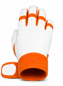 Gants de frappe de baseball personnalisés haut de gamme en cuir, manchette longue, fermeture réglable, paume rembourrée, absorption des chocs, pour adultes et jeunes - Product Image 2