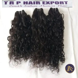 Pelo trenzado rizado virgen negro natural 100% de alta calidad 22 \ "de origen templo - Product Image 3