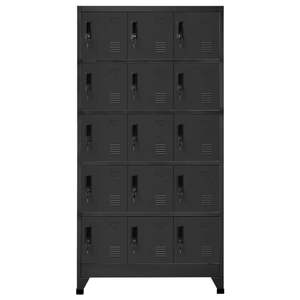 Armario de Almacenamiento de Acero Antracita de 35.4 x 15.7 x 70.9 Pulgadas - Product Image 2