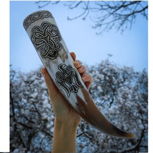 Cuernos de Vaca 100% Pulidos, Tallados, Estilo Vikingo, Decoraciones de Animales, Aptos para Alimentos, del Fabricante Indio - Product Image 2