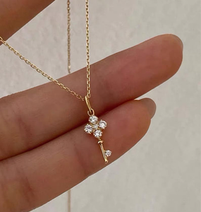 Colgante Solitario de Diamante Redondo de Corte Brillante en Plata 925, Joyería Vintage para Mujer, Compromiso y Boda, Certificado IGI, Cultivado en Laboratorio - Product Image 2