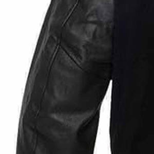 Chaqueta Varsity nueva, moderna, estilo streetwear, mezcla de lana, mangas de cuero, diseño bordado, puños acanalados, estilo casual universitario - Product Image 5