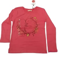 T-shirt ample brodé personnalisé 100 % coton à col rond et manches longues pour femme, grande taille, décontracté, confortable, respirant et écologique