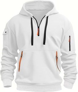 Sudaderas con capucha y cremallera para hombre, estilo nuevo, mezcla de algodón básico, buena calidad, chaquetas para hombre - Product Image 1