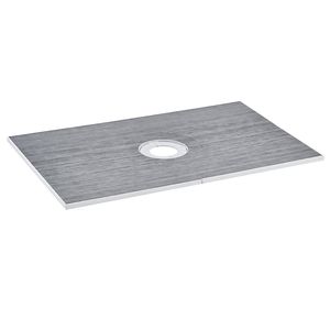 Kit Moderno per Doccia in EPS Leggero 152x97 cm con Scarico Centrale da 16 cm e 2 Vasche Impermeabili in Materiale XPS - Product Image 1