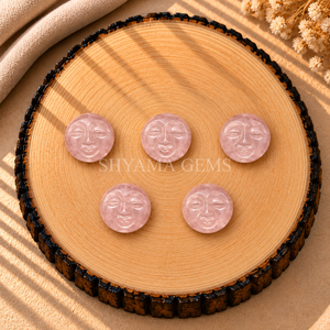 Cuarzo Rosa Luna Llena 15mm Gema Cabujón Disco Redondo Piedra Suelta para Fabricación de Joyas Colgantes Suministros de Artesanía - Product Image 5