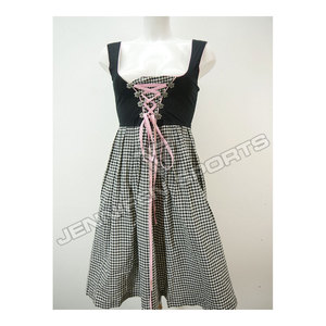 Robe traditionnelle allemande Dirndl pour femme, idéale pour l'Oktoberfest, Halloween, le Carnaval, déguisement, tablier, tenue festive, robe de demoiselle d'honneur - Product Image 4
