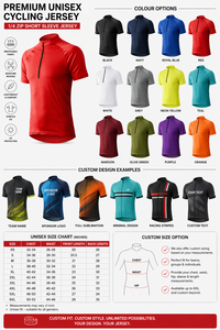 Maillot de cyclisme vert lime haute visibilité avec fermeture éclair 1/4 |   Autres couleurs également disponibles - Product Image 2