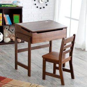 Silla y Escritorio Infantiles de Madera Premium para Niños, para Aprender, Leer, Escribir y Proyectos de Arte en Casa - Product Image 3