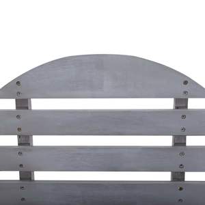 Silla Adirondack gris de madera maciza de acacia, muebles elegantes para patio - Product Image 5