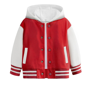 Veste universitaire pour enfants avec capuche, sweat à capuche décontracté pour garçons et filles, uniforme scolaire, veste de baseball unisexe - Product Image 3