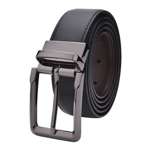 Cinturón de Hombre Duradero y Moderno, Cinturones Casuales de Cuero Genuino con Hebilla Clásica de Aleación Simple para Hombre - Product Image 1