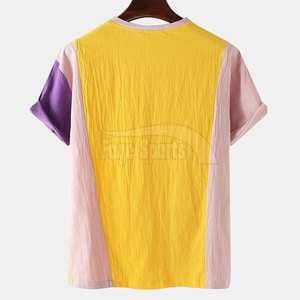 เสื้อยืดสีพื้น ผ้าฝ้าย 100% สำหรับผู้ชาย สวมใส่สบาย ไซส์ใหญ่ ทรงหลวม เสื้อผ้าผู้ชายลำลอง พิมพ์ลาย ราคาประหยัด - Product Image 2