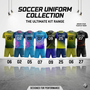 Ensemble d'uniformes de football respirants personnalisés avec logo d'entraînement, 100 % polyester, service OEM disponible - Product Image 5