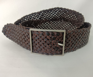 Cinturón de Cuero Genuino de Vaca para Hombre, Estilo Vintage, con Hebilla de Aleación, Diseño Trenzado a Mano, Duradero y Ligero, Cinturón Casual - Product Image 5