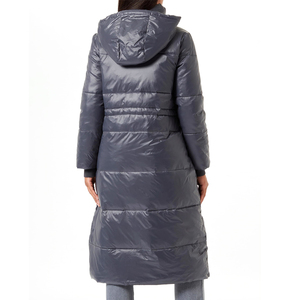Best Quality Custom Knitted <b>Long</b> Cotton Puffer Women's Eco-Friendly Breathable <b>Winter</b> Coat Hood Fashionable <b>Jacket</b> Latest Design - Product Image 2
