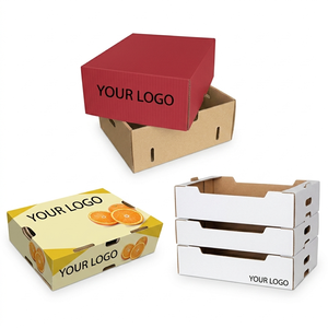 Corrugated Vented Recycled <b>Paper</b> Box Eco Friendly Fresh Produce Produce Shipping Cartons Sustainable Airflow Packaging Mailers - Product Image 4