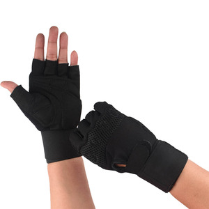 Gants de musculation professionnels en néoprène avec support de poignet à compression et fermeture auto-agrippante – Équipement de musculation robuste pour la salle de sport - Product Image 1
