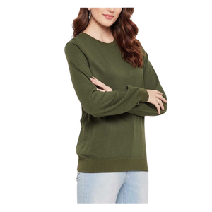 Sudadera personalizada unisex de manga larga con cuello redondo, estilo urbano informal, suave, de algodón. - Product Image 5