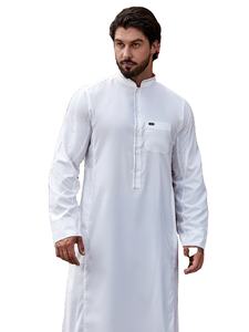 เสื้อผ้ามุสลิมอิสลามสำหรับผู้ชายเสื้อแขนสั้นแบบสั่งตัดตามแบบได้ - Product Image 4