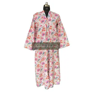 Cotton Fabric Dress With Pockets Natural Dye Hand Block Print Dresses Handmade Summer Women's Party Wear Dress Outfits