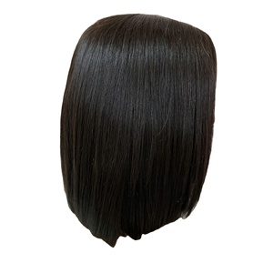 Extensiones de cabello humano 100% de un solo donante Super doble dibujado punta plana cinta peluca Bob encaje Frontal cabello Natural Venta caliente - Product Image 4