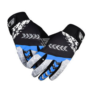 Guantes de Ciclismo Cálidos Antideslizantes de Dedo Completo para Deportes de Invierno, Nuevos Guantes de Poliéster Estampados para Ciclistas y Corredores - Product Image 1