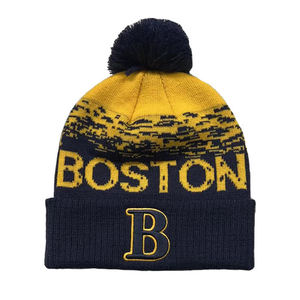 Unisex Knitted Beanie Custom Logo Winter <b>Hat</b> Soft Thick Cuffed Skull <b>Cap</b> Wholesale - Product Image 5