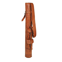 Sac de golf classique en cuir PU avec bandoulière, haute qualité, léger, grande capacité, fermeture éclair Roziv Sports