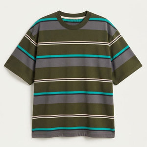 T-shirt surdimensionné pour homme en coton 100% respirant et écologique, col rond, manches courtes, coupe classique, tenue décontractée d'été, style streetwear - Product Image 1