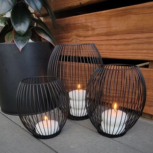 Home Decor Customised Wire Decorative Outdoor Indoor Metal <b>Candle</b> Lanterns Farmhouse Floor & Hanging Metal <b>Candle</b> Lanterns - Product Image 2