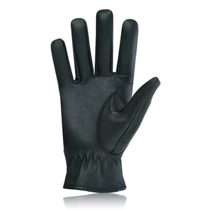 Gants de conduite en cuir personnalisables de haute qualité Speed One Sports, noirs, unisexes, avec sangle de poignet réglable, poignées pour toutes les saisons - Product Image 3