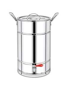 PREMIUM STAINLESS STEEL HEAT RESISTANT WASHABLE 20 LITER HEAVY DUTY <b>MIRROR</b> FINISH HOT BEVERAGE DISPENSER COMMERCIAL CATERING - Product Image 3