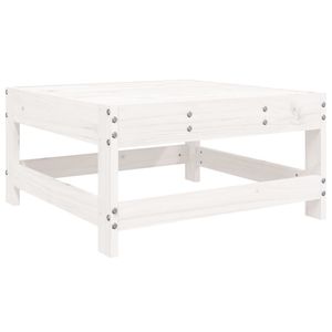 Set da salotto in legno di pino bianco massiccio da 7 pezzi per uso giardino - Product Image 5