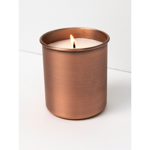 Portavelas de Metal Martillado de Cobre, Centro de Mesa Redondo para Velas Votivas con Borde Acanalado, Decoración para el Hogar - Product Image 6