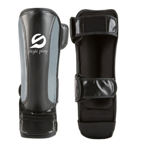 Custom Logo Top Quality Boxing Kick Boxing <b>Shinpad</b> & Muay Thai Shin Instep Guards for Fighters New Arrival Shin In Step - Product Image 1