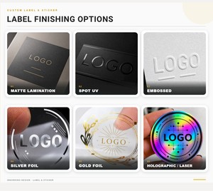 Étiquettes autocollantes en vinyle imperméable holographique métallique BOPP personnalisées pour petites bouteilles, flacons, impression de logo de marque, forme personnalisée - Product Image 3