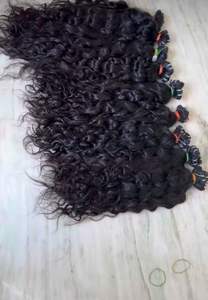 Extensiones de cabello humano rizado natural, paquetes suaves brillantes sin procesar virgen, sin enredos, trama doble gruesa completa, Exportación al por mayor - Product Image 3
